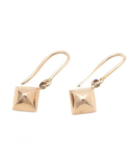 HERMES MEDOR GOLD EARRINGS