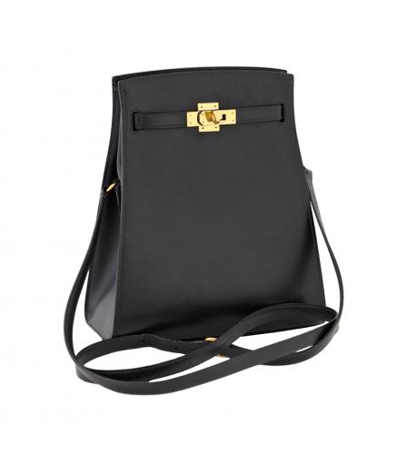 Hermes 1997 Made Kelly Sports Gm Black/Gold