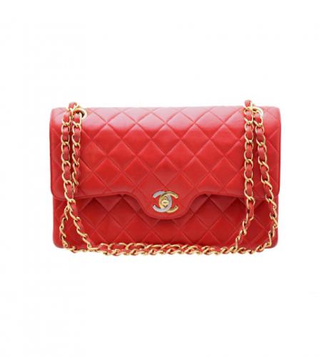 CHANEL RED FLAP PARIS EDITION 25