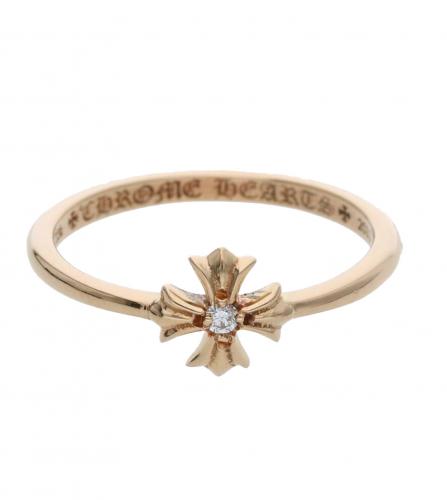 CHROME HEARTS BUBBLGM CH PLS GOLD RING