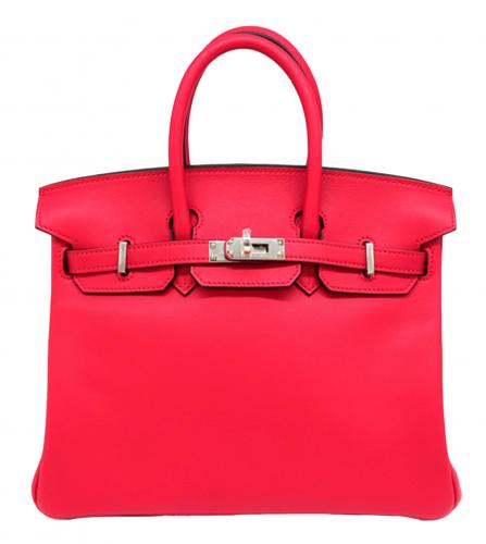 HERMES BIRKIN 25 SWIFT FRAMBOISE
