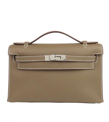 HERMES KELLY POCHETTE SWIFT ETOUPE